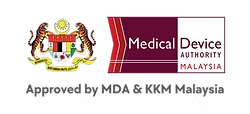 Medical Device Authority Malaysia approval badge for OxyHub medical oxygen supply